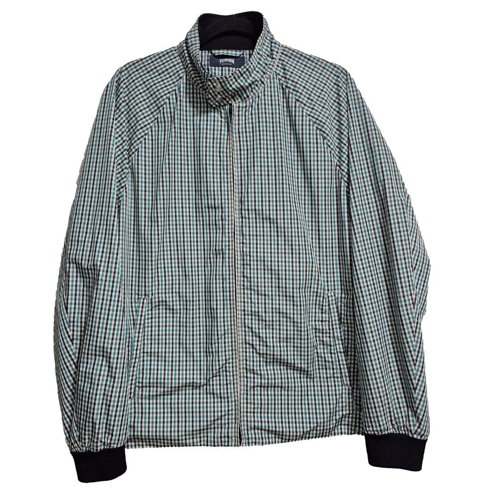 Men's Vilebrequin Gingham Jacket Green/Black Size M